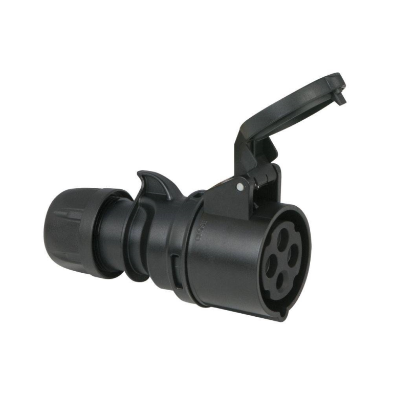 Showtec - CEE 32A 400V 5p Plug Female Black Turbo Twist IP44 — photo 1