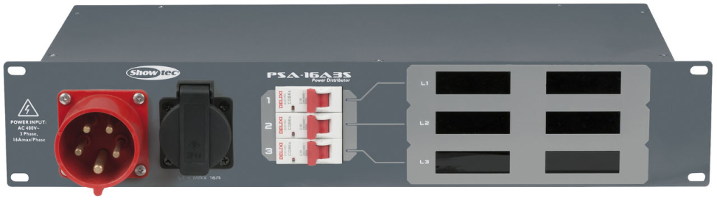 Showtec - PSA-16A3S 16A krachtstroomverdeler — photo 1