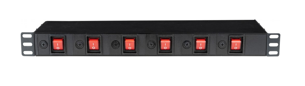 19" 1U Socketstrip 6 zones — photo 1