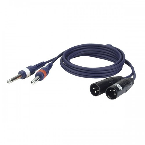 DAP - AUDIOKABEL 1.5 m 2 XLR M/2x Jack 6.3mm — photo 1