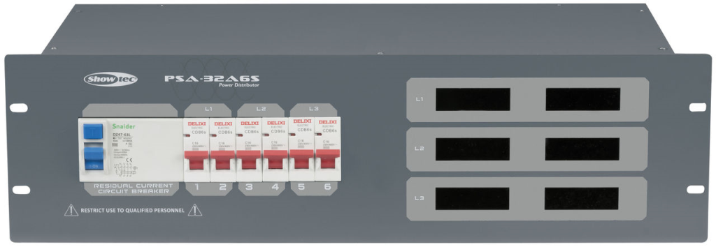 Showtec - PSA-32A6S 32A Krachtstroomverdeler — photo 1