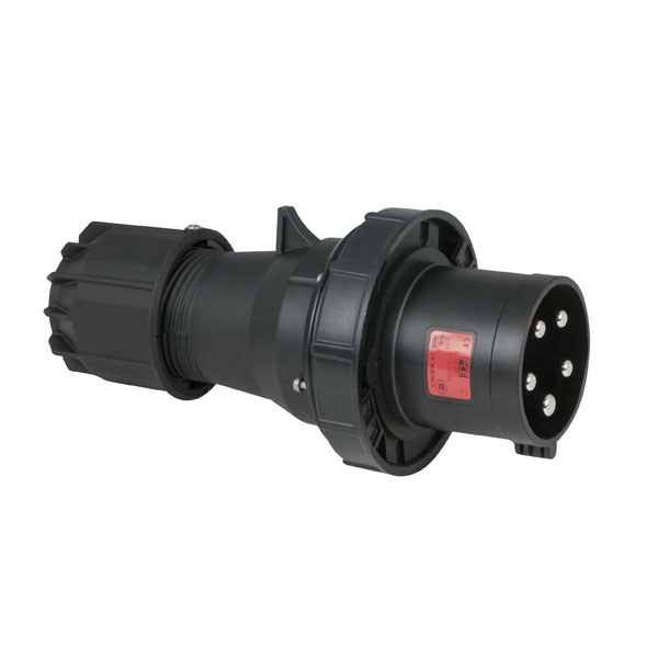 Showtec - CEE 16A 400V 5p Plug Male Black Turbo Twist IP44 — photo 1